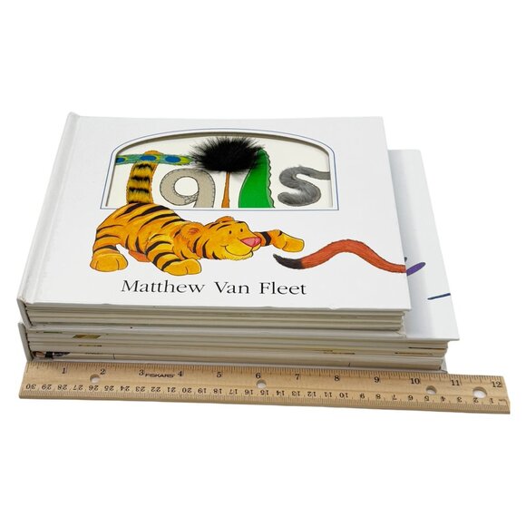 Matthew Van Fleet Lot 2 Alphabet and Tails Book Childrens Books HC Lift Touch - Picture 6 of 12